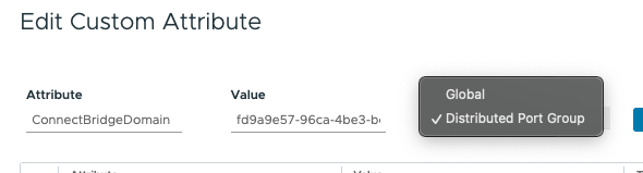 Distributed Port Group Custom Attributes